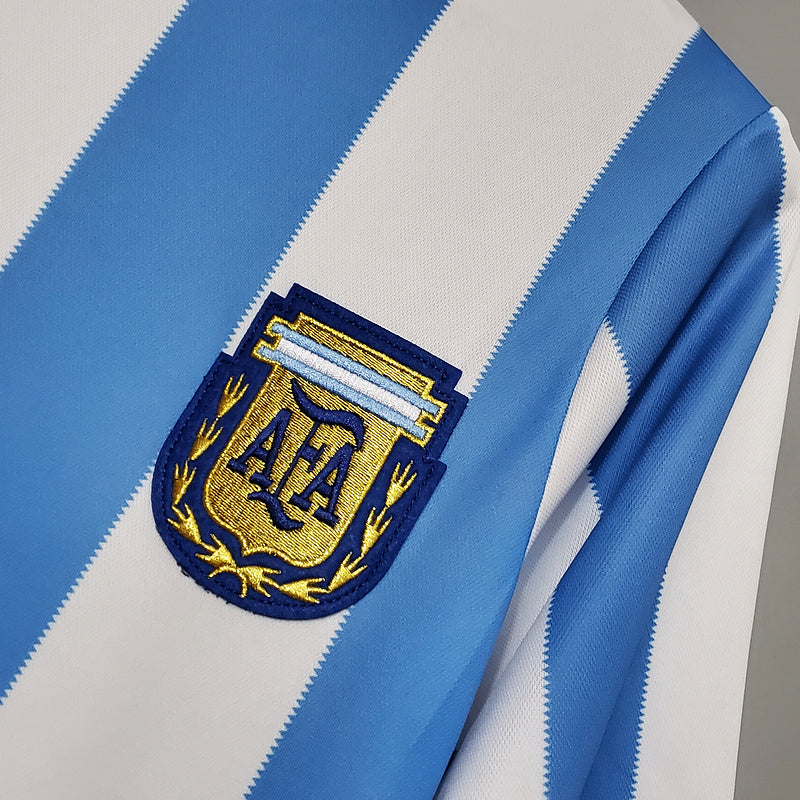 Argentina Vintage 1986 World Cup Home Shirt