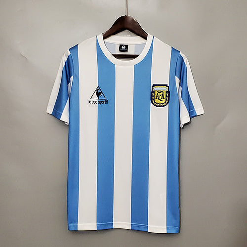 Argentina Vintage 1986 World Cup Home Shirt